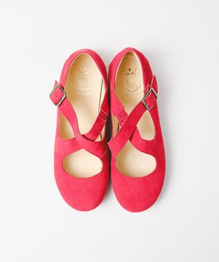 BONTRE 【BONTRE/ボントレ】スエードクロスバブーシュ/50303-VA RED