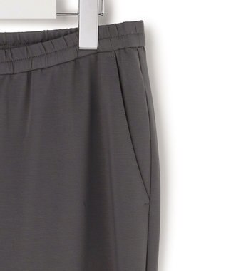 ICB ナイロンストレッチポンチ セミワイドパンツ チャコール