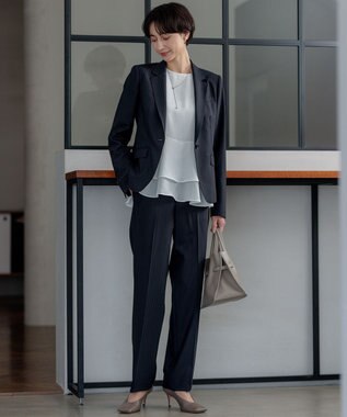 23区 S 【セットアップ対応】ラフィーネウール 一つ釦 ジャケット ネイビー系1