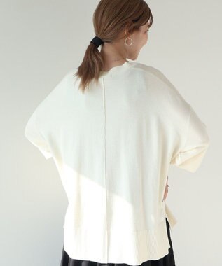 AMERICAN HOLIC バイパチＶネックワイドニットカーディガン Ivory