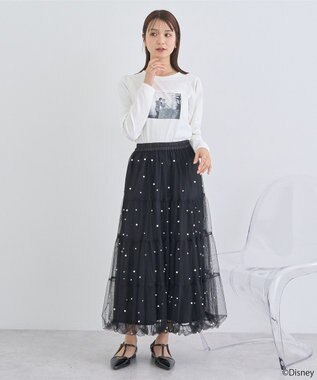 earth music&ecology シンデレラ／パフスリーブロンＴＥＥ White