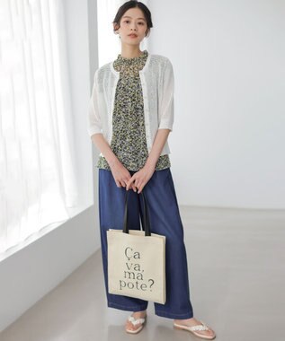 組曲 S 【先行予約】ライトオンスデニム ワイドシルエットパンツ インディゴ系