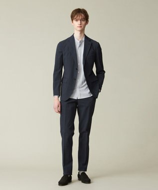 J.PRESS MEN 【セットアップ対応 / ウォッシャブル】トラベラーズシアサッカー スラックス ネイビー系8