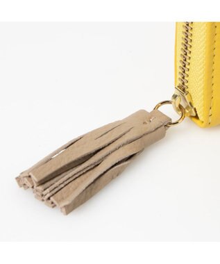 UNBILLION ペルケ perche / カラーコンビジャバラ・カードウォレット イエロー