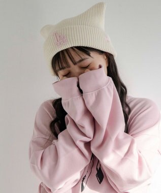 WEGO 別注NEWERA　CAT　EAR　KNIT 柄1