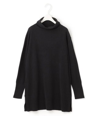 ICB 【洗える】ソフトウールハイゲージ ハイネックプルオーバー ブラック系