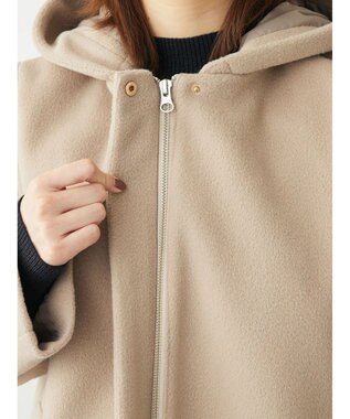 Green Parks ２ｗａｙフード取り外し比翼コート Beige