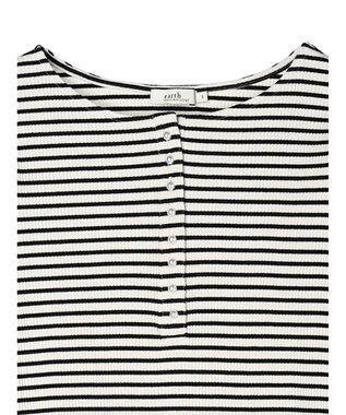 earth music&ecology パールヘンリーリブプルオーバー Border