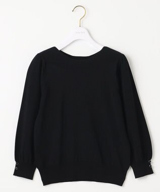 ANY SIS 【洗える】パフスリーブ ニット ブラック