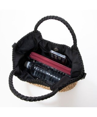 UNBILLION カシュカシュ cachecache / 切替柄編2wayミニトート ブラック