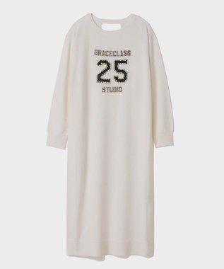 GRACE CONTINENTAL ナンバーモチーフニットワンピース キナリ