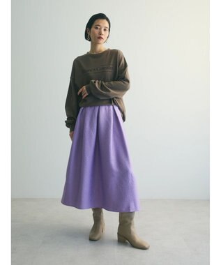 Green Parks ａ．ジャガードタックスカート Purple