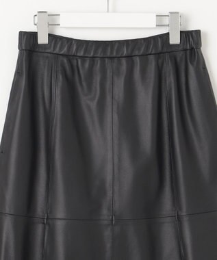 自由区 ラムレザー スカート ブラック