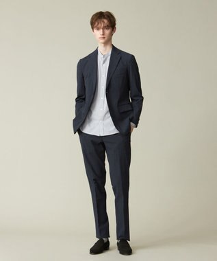 J.PRESS MEN 【セットアップ対応 / ウォッシャブル】トラベラーズシアサッカー スラックス ネイビー系8