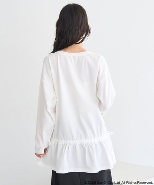 earth music&ecology 【予約】リラックマ×earth ブラウジングロンT オフホワイト