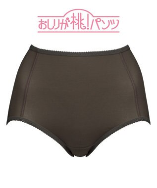 BRADELIS New York シリーズ160万枚突破 【BRADELIS NewYork / 育尻・伸びる・綿混・深め】モモパンツ・ショーツ#301 S～LL はくだけで簡単に補正 カーキグレー