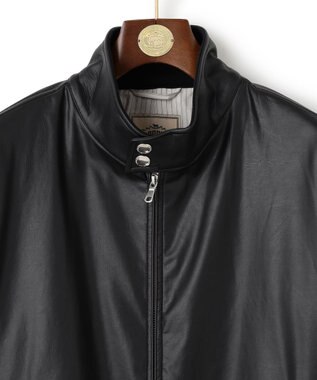 J.PRESS MEN 【プロテインレザー】ゴルフジャケット ブラック系