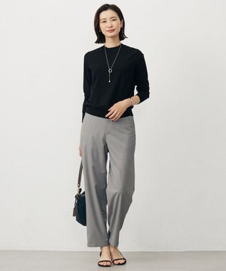 J.PRESS LADIES 【WEB限定】PRINCE クルーネック ニット 【WEB限定】ブラック系
