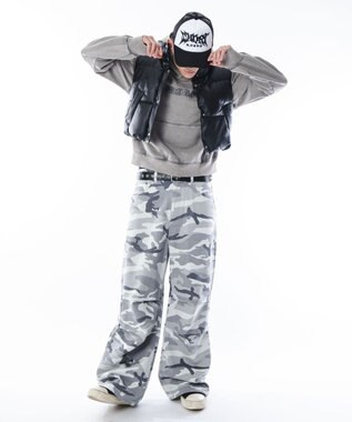 WEGO 【ユニセックス着用ITEM】コンパクトフィットロゴプルパーカー グレー