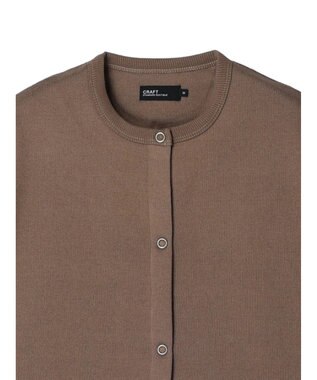 CRAFT STANDARD BOUTIQUE ニットフリースカーディガン Brown