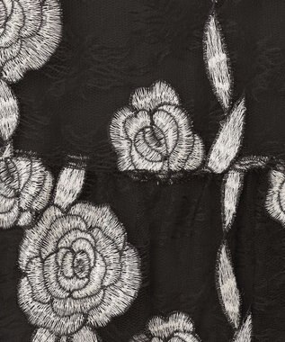 GRACE CONTINENTAL ハイネック刺繍ワンピース ブラック