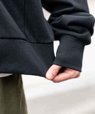 WEGO 【ユニセックス着用ITEM/MLサイズ展開】コンパクトフィットダブルZIPパーカー ブラック