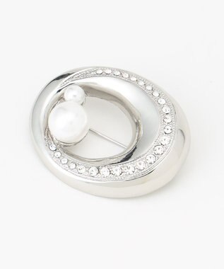 23区 【VERYコラボ】オーバル ブローチ シルバー系