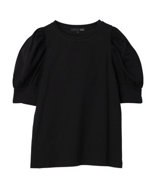 Green Parks ・ＳＵＧＡＲ　ＳＰＯＯＮ　ギャザーパフＴシャツ Black