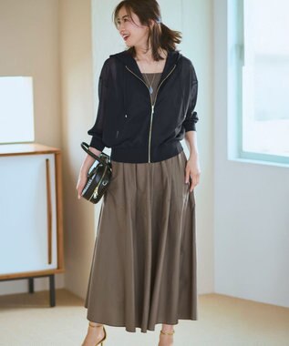 23区 天然石 ランダムカット ネックレス ライトグレー系