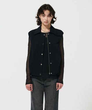 GRACE CONTINENTAL マットツイルタックジレ ブラック