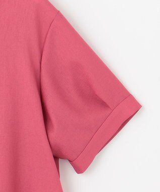 ANY SIS 【接触冷感・UVカット・速乾】スムージーポリエステル 2WAY ブラウス レッド