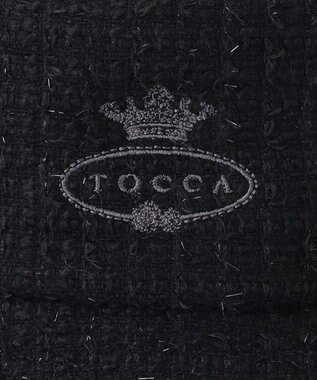 TOCCA 【UV90%以上カット・洗える・サイズ調整可】TWEED BUCKET HAT バケットハット ブラック系