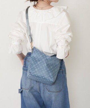 russet スタンダードミニショルダーバッグ <ナイロンジャガード>(CE-1627) DustyBlue