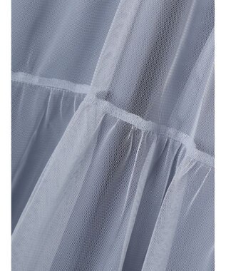 earth music&ecology ＳＥＴ２点ティアードペチドレス＋チュールワンピース Blue