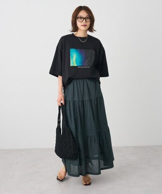 CRAFT STANDARD BOUTIQUE インド綿ドット刺繍スカート Green