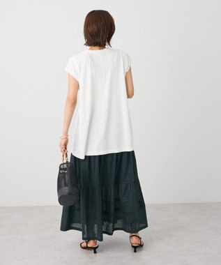 CRAFT STANDARD BOUTIQUE インド綿ドット刺繍スカート Green