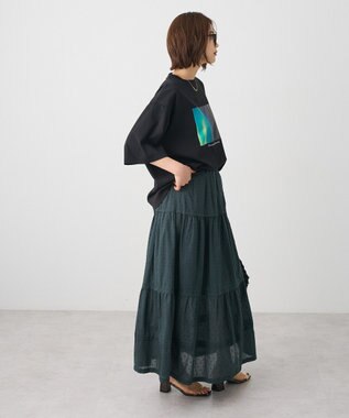 CRAFT STANDARD BOUTIQUE インド綿ドット刺繍スカート Green