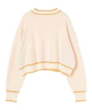 Green Parks Ｍｉｆｆｙ／配色ニットプルオーバー Yellow