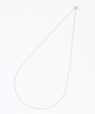 ANY パールラリエットネックレス シルバー
