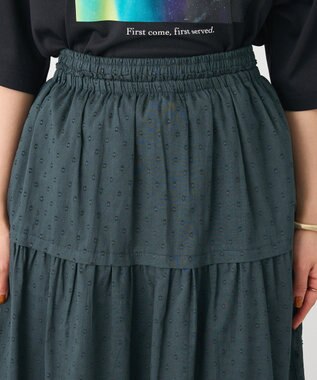 CRAFT STANDARD BOUTIQUE インド綿ドット刺繍スカート Green