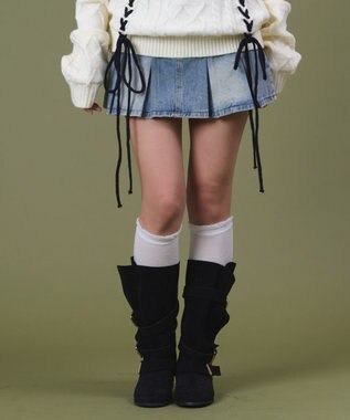 WEGO スウェードベルトブーツ ブラック