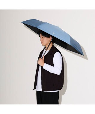 MOONBAT 【WEB限定】MIZUNO  (ミズノ) 無地 ロゴ 日傘 折りたたみ傘 自動開閉 1プッシュ パラソル 晴雨兼用  軽量 一級遮光 遮熱効果 遮光率100% UV遮蔽100% ターコイズブルー