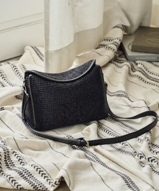 russet ナイロンラフィアショルダーバッグ 《かごバッグ》(CE-1713)