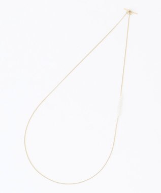 ANY パールラリエットネックレス ライトゴールド