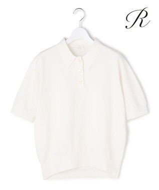 23区 【R(アール)】アイスニット 襟付きデザイン トップス