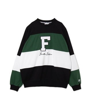 WEGO 【ユニセックス着用ITEM】別注FILAパネル切替プルオーバー グリーンその他