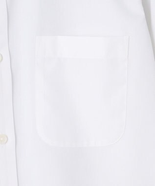 GOTAIRIKU 【形態安定】PREMIUMPLEATS_スナップダウン_通年ドレスシャツ（無地/織柄） 無地/ホワイト系