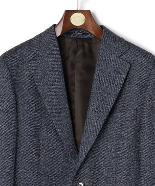 J.PRESS MEN 【ZIGNONE SOUL / ジニョーネ ソウル】 ウールシルクツイード ジャケット ダルブルー系