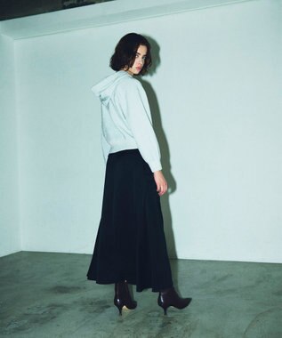 GRACE CONTINENTAL ラメニットパーカー ホワイト