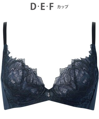 WACOAL 【ハグするブラ】 ブラジャー 体温を感知してカラダになじむ 谷間メイク 脇高設計 レディース BXB418 /ワコール グレイッシュブルー